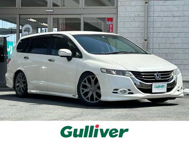 ホンダ オデッセイ アブソルート 岩手県 2009(平21)年 8.8万km プレミアムホワイトパール 純正ＨＤＤインターナビ　/全方位カメラ　/ローダウン　/キーレス　/ハーフレザーシート　/社外エンジンスターター　/フロントワイパーデアイサー/横滑り防止装置　/フルセグＴＶ　/革巻きステアリング　/パドルシフト /オートライト/フォグランプ/電動格納ミラー/ドアバイザー/フロアマット/USBソケット/VIDEOインプットソケット/保証書 取説ナビ取説