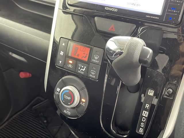 ダイハツ タント カスタム X 岐阜県 2014(平26)年 11.3万km パールホワイトⅢ ・KENWOODナビ　MDV-D403W/Bluetooth/ワンセグTV/CD/DVD/・バックカメラ/・左側パワースライドドア/・スマートキー/・プッシュスタt－ト/・オートLEDライト/・フォグライト/・ETC/・純正１４インチアルミホイール/・電動格納ミラー