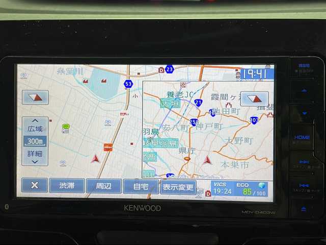 ダイハツ タント カスタム X 岐阜県 2014(平26)年 11.3万km パールホワイトⅢ ・KENWOODナビ　MDV-D403W/Bluetooth/ワンセグTV/CD/DVD/・バックカメラ/・左側パワースライドドア/・スマートキー/・プッシュスタt－ト/・オートLEDライト/・フォグライト/・ETC/・純正１４インチアルミホイール/・電動格納ミラー