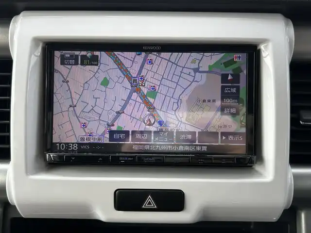 スズキ ハスラー G 福岡県 2018(平30)年 5.9万km フェニックスレッドパール/ブルーイッシュブラックパール 純正メモリナビ【KXM-W503】/　（AM/FM/CD/DVD/Bluetooth/フルセグTV）/バックカメラ/スズキセーフティサポート/・デュアルカメラブレーキサポート/・誤発進抑制機能/・車線逸脱警報/・ふらつき警報/・先行車発進お知らせ機能/横滑り防止機能/アイドリングストップ/シートヒーター（D/N）/ベンチシート/フルフラットシート/前後ドライブレコーダー【ZDR035】/純正フロアマット/ISOFIX/ドアバイザー/電源ソケット×1/スペアキー×1/保証書/取扱説明書