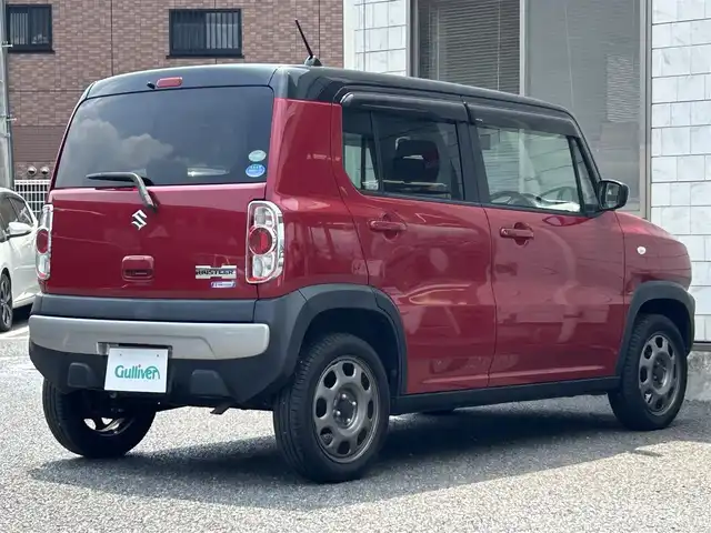 スズキ ハスラー G 福岡県 2018(平30)年 5.9万km フェニックスレッドパール/ブルーイッシュブラックパール 純正メモリナビ【KXM-W503】/　（AM/FM/CD/DVD/Bluetooth/フルセグTV）/バックカメラ/スズキセーフティサポート/・デュアルカメラブレーキサポート/・誤発進抑制機能/・車線逸脱警報/・ふらつき警報/・先行車発進お知らせ機能/横滑り防止機能/アイドリングストップ/シートヒーター（D/N）/ベンチシート/フルフラットシート/前後ドライブレコーダー【ZDR035】/純正フロアマット/ISOFIX/ドアバイザー/電源ソケット×1/スペアキー×1/保証書/取扱説明書