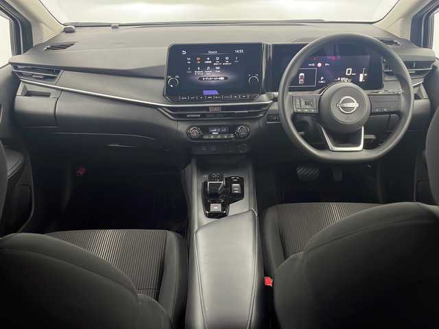 日産 ノート X 栃木県 2021(令3)年 2.2万km ピュアホワイトパール e-POWER/純正メモリーナビ/・AM/FM/フルセグ/BT/HDMI/AndroidAuto/エマージェンシーブレーキ/ブラインドスポットモニター/ふらつき警報/アラウンドビューモニター/デジタルインナーミラー/オートハイビーム/純正前側ドライブレコーダー/電動パーキング/ビルトインETC/ワイヤレス充電/ステアリングスイッチ/純正マット/ドアバイザー