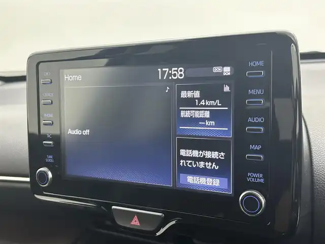 トヨタ ヤリスクロス Z 群馬県 2022(令4)年 1.2万km ブラックマイカ 純正ディスプレイオーディオ　バックカメラ　レーダークルーズコントロール　ＬＥＤ　ＡＨＢ　シートヒーター　純正１８インチＡＷ　ステアリングリモコン　オートブレーキホールド　スマートキー　ＥＴＣ　禁煙車