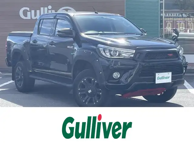 トヨタ ハイラックス X 長野県 2018(平30)年 6万km アティチュードブラックマイカ バックカメラ/ステアリングハンドル/純正ETC/純正フロアマット/布系シート/エアロパーツ　リア/社外18インチAW/盗難防止装置/Wエアバック/ドアバイザー/エコモード/パワーモード/保証書/取扱説明書