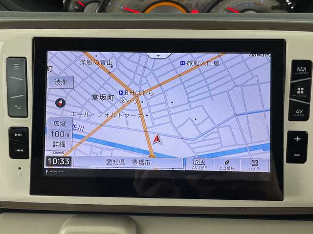ダイハツ ムーヴ キャンバス G メイクアッフ SA Ⅱ 愛知県 2017(平29)年 1.8万km パールホワイトⅢ/ナチュラルベージュマイカメタリック 2トーン 禁煙車/純正8インチナビ/(Bluetooth/CD/DVD/SD/USB/HDMI/フルセグTV 品番:NSZP-X67D)/全方位カメラ/(バックカメラ)/衝突軽減ブレーキ/レーンキープアシスト/後部コーナーセンサー/ETC/両側パワースライドドア/アイドリングストップ/スマートキー/プッシュスタート/LEDヘッドライト/オートライト/フロントフォグランプ/純正フロアマット/ベンチシート