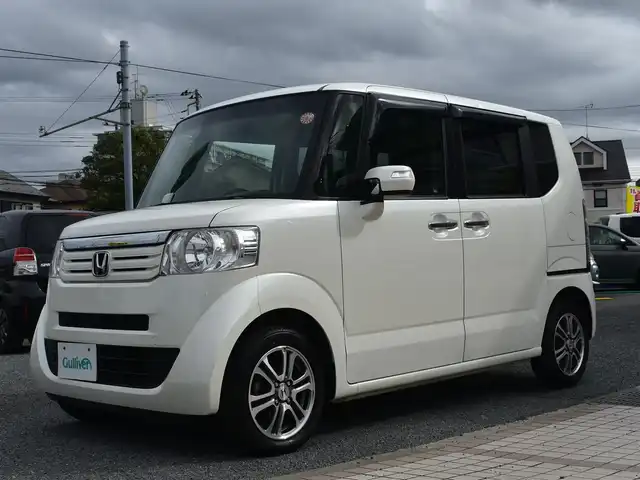 ホンダ Ｎ ＢＯＸ G Lパッケージ 神奈川県 2015(平27)年 3.5万km プレミアムホワイトパール 両側パワースライドドア/クルーズコントロール/純正メモリナビ/：ワンセグTV/：CD DVD再生/：Bluetoothオーディオ/：バックカメラ/：ステアリングスイッチ/純正HIDヘッドライト/：オートヘッドライト/ETC/純正フロアマット/：ドアバイザー/ロールサンシェード（後席左右）/オートエアコン/：プラズマクラスター