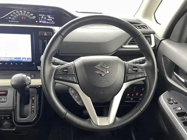 スズキ ソリオ HV MZ 熊本県 2020(令2)年 4.8万km メロウディープレッドパール 純正9インチナビ（ＣＤ・ＤＶＤ・フルセグ・ＢＴ・ＵＳＢ）/全周囲カメラ/両側パワースライドドア　/前席シートヒーター　/後ろのみクリアランスソナー　/レーダークルーズコントロール　/衝突軽減ブレーキ　/レーンキープアシスト/横滑り防止/アイドリングストップ/ヘッドアップディスプレイ/スリムサーキュレーター/パーソナルテーブル/純正フロアマット/純正１５インチAW/オートライト/LEDヘッドライト/フォグランプ/スマートキー/プッシュスタート