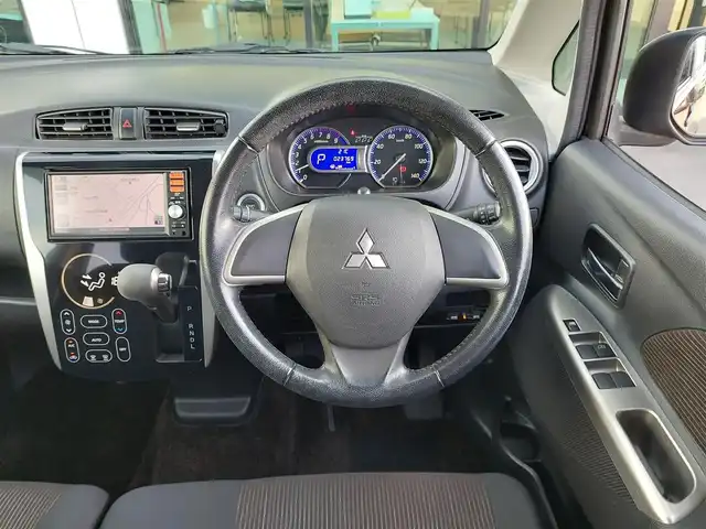 三菱 ｅＫカスタム T 東京都 2014(平26)年 2.4万km ショコラブラウンP 純正ナビ/フルセグTV/バックカメラ/ETC/プッシュスタート/HIDヘッドライト/オートライト/ドアバイザー/電動格納ドアミラー/純正フロアマット/15インチ純正アルミホイール/スマートキー