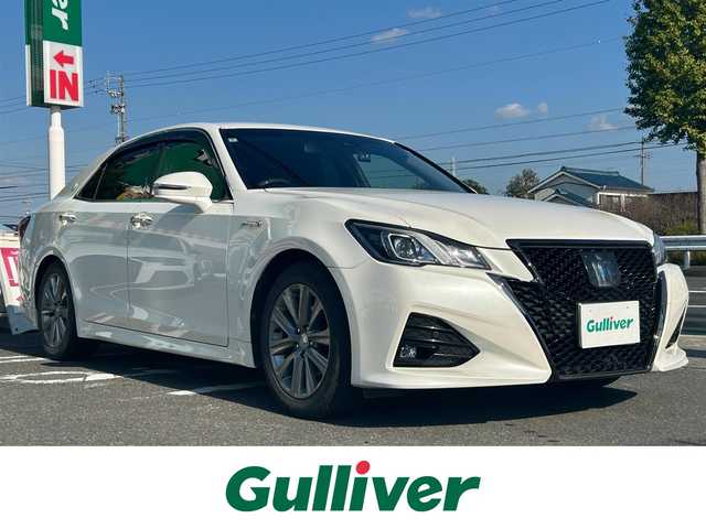 トヨタ クラウン ハイブリッド アスリートSJ-フロンティアLTD 愛知県 2018(平30)年 3.3万km ホワイトパールクリスタルシャイン 純正メモリナビ/フルセグテレビ/バックカメラ/Bluetooth/ウィンカーミラー/クルーズコントロール/ドアバイザー/プッシュスタート/ビルトインETC/衝突軽減ブレーキ/ハーフレザーシート/シートヒーター