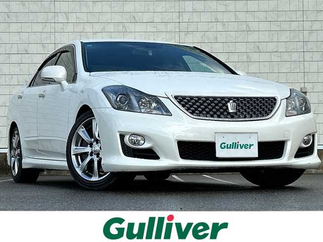 トヨタ クラウン アスリート 新潟県 2008(平20)年 3.5万km ホワイトパールクリスタルシャイン 横滑り防止/革巻きステアリング/ETC/バックカメラ/クルーズコントロール/パワーシート（DN席）/純正ナビ/（フルセグ、Bluetooth、CD/DVD、AM/FM）/HIDヘッドライト/フォグランプ/オートライト/オートマチックハイビーム/スマートキー/スペアキー/純正エアロパーツ/純正フロアマット/純正アルミホイール