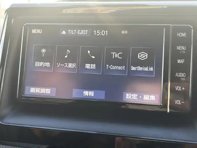 トヨタ エスクァイア Xi 大阪府 2019(令1)年 2.8万km ブラック 純正ナビ　/  フルセグＴＶ/CD/DVD/Bluetooth/USB　/バックモニター　/トヨタセーフティセンス/コーナーセンサー　/片側パワースライドドア　/クルーズコントロール　/アイドリングストップ　/前方ドライブレコーダー/純正15インチアルミホイール　/純正フロアマット　/スマートキー　/ＥＴＣ　/ＬＥＤ