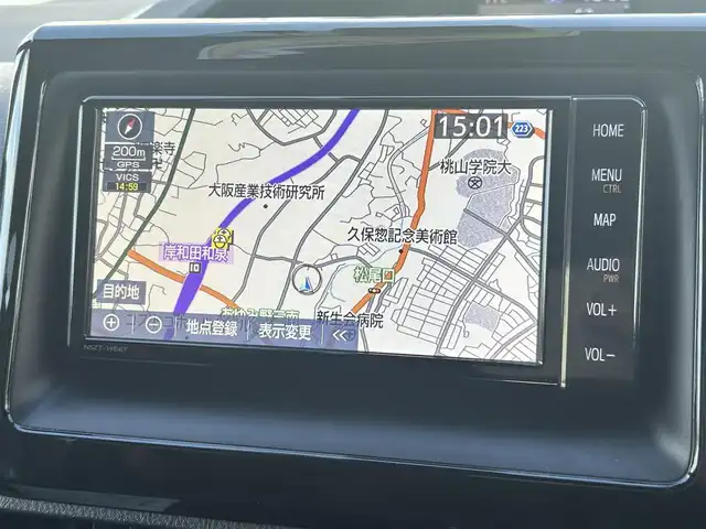 トヨタ エスクァイア Xi 大阪府 2019(令1)年 2.8万km ブラック 純正ナビ　/  フルセグＴＶ/CD/DVD/Bluetooth/USB　/バックモニター　/トヨタセーフティセンス/コーナーセンサー　/片側パワースライドドア　/クルーズコントロール　/アイドリングストップ　/前方ドライブレコーダー/純正15インチアルミホイール　/純正フロアマット　/スマートキー　/ＥＴＣ　/ＬＥＤ