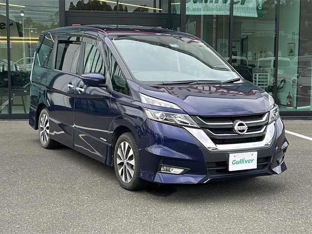 日産 セレナ ハイウェイスター 鹿児島県 2018(平30)年 7.8万km アズライトブルー エンジンスタートボタン/クルーズコントロール/パワーステアリング/WAC/ABS/PW/両側パワースライドドア/純正ナビ/Bluetooth/DVD/CD/SD/TV/全方位バックカメラ/パーキングアシスト/純正後部座席モニター/純正フロアマット/オートライト/ワンセグ/コーナーセンサー/USB入力端子/カーテンエアバッグ
