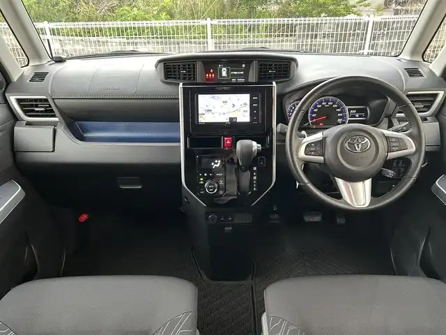 トヨタ ルーミー カスタムG 福岡県 2019(令1)年 2万km パールホワイトⅢ ・ECLIPSEナビ（フルセグ・DVD・CD・Bluetooth）/・バックカメラ/・両側パワースライドドア/・純正ドライブレコーダー（取扱説明書あり）/・ETC/・クルーズコントロール/・トヨタクリアランスソナー/・横滑り防止装置/・オートマチックハイビーム/・衝突軽減システム/・D/N席シートヒーター/・リヤシート格納/・シートバックテーブル（D/N席）/・電動格納ミラー/・純正サンシェード/・純正ドアバイザー/・ISOFIX/・取扱説明書/・保証書