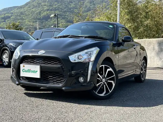 ダイハツ コペン ローブ 長崎県 2017(平29)年 7.8万km ブラックマイカメタリック ワンオーナー/社外ナビ(Bluetooth/AM/FM/TV/DISC)/シートヒーター/純正16インチアルミホイール/純正フロアマット/横滑り防止装置/プッシュスタート/スマートキー