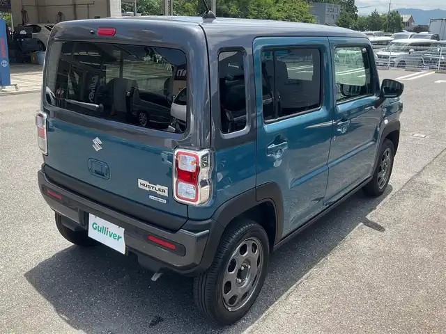 スズキ ハスラー HYBRID G 滋賀県 2023(令5)年 1万km デニムブルー ガンメタリック 2トーン ワンオーナー /車検令和8年7月まで/パナソニックナビゲーション/・TV/・CD/DVD/・Bluetooth/前後ドライブレコーダー/前席シートヒーター/・助手席アンダートレー/ステアリングスイッチ/・オーディオ操作/・クルーズコントロール/デュアルカメラブレーキサポート/・衝突被害軽減ブレーキ/・先行車発進お知らせ機能/・標識認識機能/・後退時ブレーキサポート/・車線逸脱警報機能/ふらつき警報機能/取扱説明書/保証書/スペアキー/