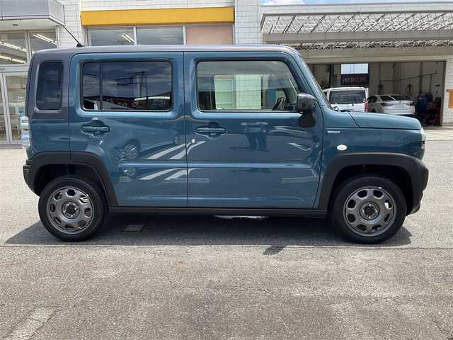 スズキ ハスラー HYBRID G 滋賀県 2023(令5)年 1万km デニムブルー ガンメタリック 2トーン ワンオーナー /車検令和8年7月まで/パナソニックナビゲーション/・TV/・CD/DVD/・Bluetooth/前後ドライブレコーダー/前席シートヒーター/・助手席アンダートレー/ステアリングスイッチ/・オーディオ操作/・クルーズコントロール/デュアルカメラブレーキサポート/・衝突被害軽減ブレーキ/・先行車発進お知らせ機能/・標識認識機能/・後退時ブレーキサポート/・車線逸脱警報機能/ふらつき警報機能/取扱説明書/保証書/スペアキー/