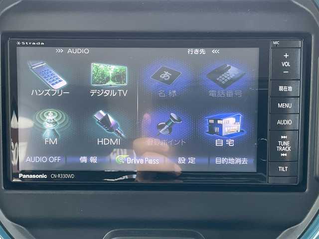 スズキ ハスラー HYBRID G 滋賀県 2023(令5)年 1万km デニムブルー ガンメタリック 2トーン ワンオーナー /車検令和8年7月まで/パナソニックナビゲーション/・TV/・CD/DVD/・Bluetooth/前後ドライブレコーダー/前席シートヒーター/・助手席アンダートレー/ステアリングスイッチ/・オーディオ操作/・クルーズコントロール/デュアルカメラブレーキサポート/・衝突被害軽減ブレーキ/・先行車発進お知らせ機能/・標識認識機能/・後退時ブレーキサポート/・車線逸脱警報機能/ふらつき警報機能/取扱説明書/保証書/スペアキー/
