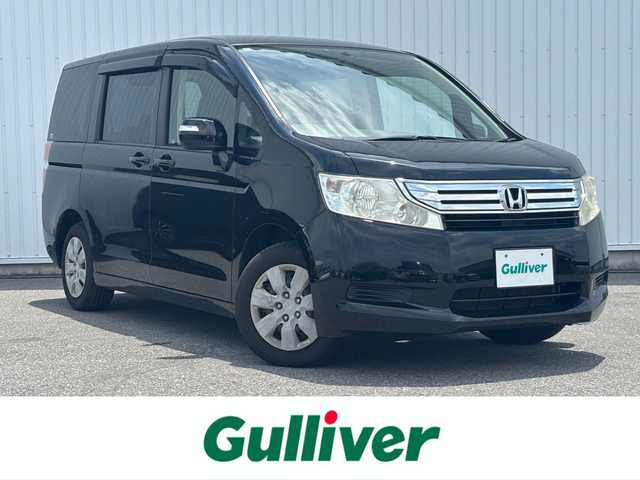 ホンダ ステップワゴン G Lパッケージ 滋賀県 2011(平23)年 13.5万km クリスタルブラックパール 純正7インチナビ（TV/CD/DVD)/両側スライドドア/後席モニター/バックカメラ/盗難防止装置/ビルトインETC/チップアップシート/HIDヘッドライト/純正フロアマット