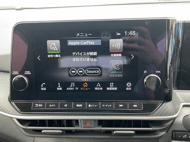日産 ノート X 神奈川県 2022(令4)年 1万km ピュアホワイトパール 純正９インチメモリナビ iPod/AppleCarPlay/AndroidAuto/Bluetooth/アラウンドビューモニター　/車外サイドリアカメラ　/ＵＳＢポート　/前方ドライブレコーダー　/インテリジェントルームミラー/BSW /BSI /RCTA /純正フロアマット　/ドアバイザー/ダブルエアバッグ/衝突被害軽減システム
