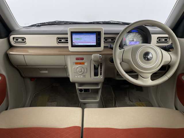 スズキ ラパン X 埼玉県 2020(令2)年 3.8万km シフォンアイボリーメタリック 社外ナビ　AVIC-RW810/（Bluetooth/CD/DVD/HDMI/USB/AM/FM）/地デジフルセグ/バックカメラ/前後ドライブレコーダー/ETC/車線逸脱警報/衝突軽減ブレーキ/クリアランスソナー/アイドリングストップ/運転席シートヒーター/プッシュスタート/ウィンカーミラー/純正フロアマット/純正ドアバイザー/純正14インチアルミホイール