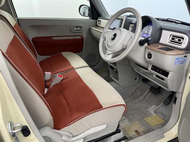 スズキ ラパン X 埼玉県 2020(令2)年 3.8万km シフォンアイボリーメタリック 社外ナビ　AVIC-RW810/（Bluetooth/CD/DVD/HDMI/USB/AM/FM）/地デジフルセグ/バックカメラ/前後ドライブレコーダー/ETC/車線逸脱警報/衝突軽減ブレーキ/クリアランスソナー/アイドリングストップ/運転席シートヒーター/プッシュスタート/ウィンカーミラー/純正フロアマット/純正ドアバイザー/純正14インチアルミホイール