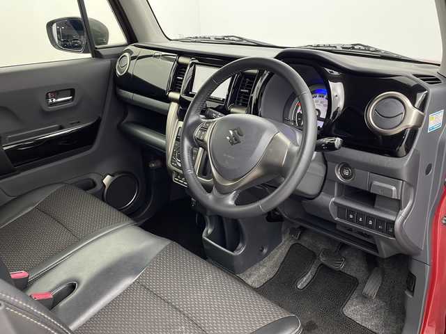 スズキ ハスラー Jスタイル Ⅱ 栃木県 2016(平28)年 10.6万km フェニックスレッドパール/ブルーイッシュブラックパール 社外ナビ/（BT/フルセグ/CD/DVD/AM/FM）/衝突軽減システム　/横滑り防止　/車線逸脱抑制機能　/アイドリングストップ/ダウンヒルアシストコントロール　/前席シートヒーター　/ＥＴＣ　/ドライブレコーダー　/純正アルミホイール　/純正フロアマット/ステアリングスイッチ/電動格納ミラー/プッシュスタート/スマートキー/スペアキー