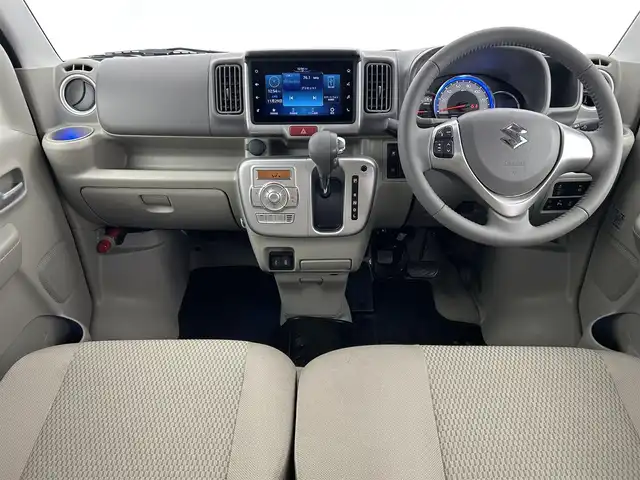 スズキ エブリィ ワゴン PZターボ スペシャル ハイルーフ 千葉県 2025(令7)年 1.2万km パールホワイト  デュアルカメラブレーキサポート/・誤発進抑制機能（後方含む）/・車線逸脱警報機能/・ふらつき警報機能/・先行車発進お知らせ機能/・後退時ブレーキサポート/・ヒルホールドコントロール/・ハイビームアシスト/・パーキングセンサー（リア）/ 純正7インチディスプレイオーディオ/・AM/FMラジオ/・スマートフォン連携機能/（Apple CarPlay / Android Auto）/・バックカメラ/・USB外部接続ソケット（タイプA）/・ハンズフリーマイク/・GPSアンテナ/両側パワースライドドア/左側オートステップ/LEDヘッドライト/フォグランプ/スマートキー/純正ラバーマット