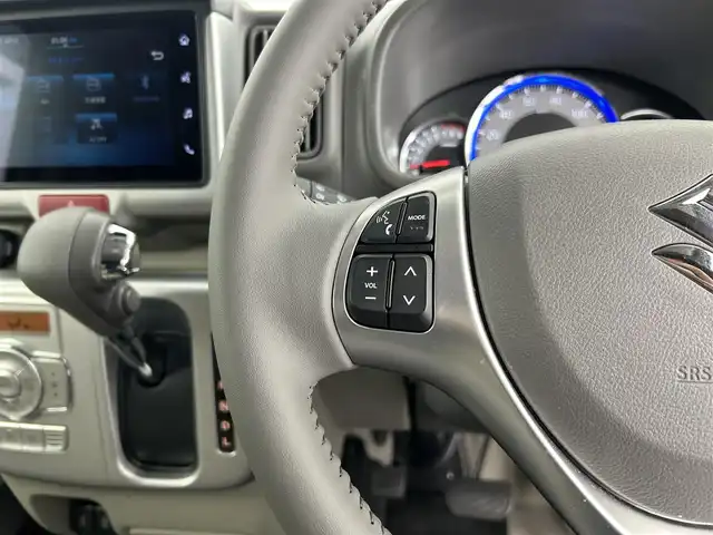 スズキ エブリィ ワゴン PZターボ スペシャル ハイルーフ 千葉県 2025(令7)年 1.2万km パールホワイト  デュアルカメラブレーキサポート/・誤発進抑制機能（後方含む）/・車線逸脱警報機能/・ふらつき警報機能/・先行車発進お知らせ機能/・後退時ブレーキサポート/・ヒルホールドコントロール/・ハイビームアシスト/・パーキングセンサー（リア）/ 純正7インチディスプレイオーディオ/・AM/FMラジオ/・スマートフォン連携機能/（Apple CarPlay / Android Auto）/・バックカメラ/・USB外部接続ソケット（タイプA）/・ハンズフリーマイク/・GPSアンテナ/両側パワースライドドア/左側オートステップ/LEDヘッドライト/フォグランプ/スマートキー/純正ラバーマット