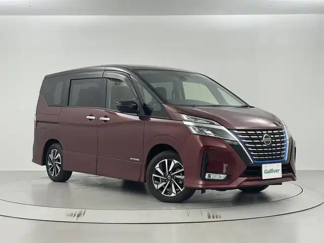 日産 セレナ e－パワー ハイウェイスター V 埼玉県 2019(令1)年 4.2万km マルーンレッド 2トーン プロパイロット/エマージェンシーブレーキ/純正メモリナビ(MM519D-L)/CD/DVD/Bluetooth/フルセグ/両側パワースライドドア/全方位カメラ/ETC/ドライブレコーダー/前後コーナーセンサー/純正１６インチAW/プッシュスタート/スマートキー