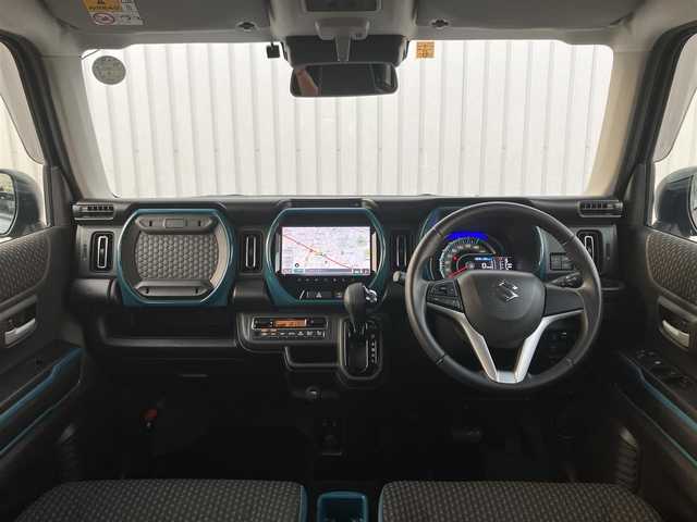 スズキ ハスラー HYBRID X 埼玉県 2020(令2)年 6.3万km デニムブルー ガンメタリック 2トーン ワンオーナー/デュアルカメラブレーキサポート/純正9型メモリーナビ/　・スマートフォン連携/　・全周囲カメラ/　・フルセグTV/　・CD/DVD再生/　・Bluetooth接続/　・USB端子/ビルトインETC/ハイビームアシスト/LEDヘッドライト/LEDフォグ/スマートキー×2/プッシュスタートボタン/前席シートヒーター/クリアランスソナー/レーンアシスト/アイドリングストップ/純正15インチAW/革巻きステアリング/ドアバイザー/保証書/取扱説明書/ナビ取扱説明書/整備記録簿（R3.R4.R5.R6）