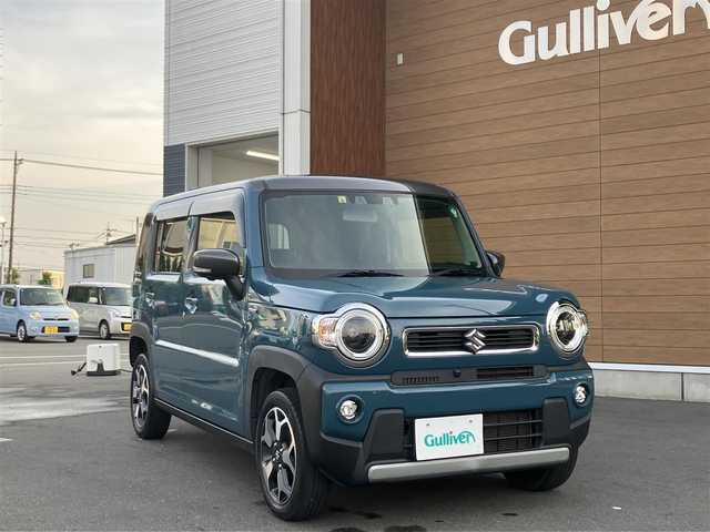 スズキ ハスラー HYBRID X 埼玉県 2020(令2)年 6.3万km デニムブルー ガンメタリック 2トーン ワンオーナー/デュアルカメラブレーキサポート/純正9型メモリーナビ/　・スマートフォン連携/　・全周囲カメラ/　・フルセグTV/　・CD/DVD再生/　・Bluetooth接続/　・USB端子/ビルトインETC/ハイビームアシスト/LEDヘッドライト/LEDフォグ/スマートキー×2/プッシュスタートボタン/前席シートヒーター/クリアランスソナー/レーンアシスト/アイドリングストップ/純正15インチAW/革巻きステアリング/ドアバイザー/保証書/取扱説明書/ナビ取扱説明書/整備記録簿（R3.R4.R5.R6）