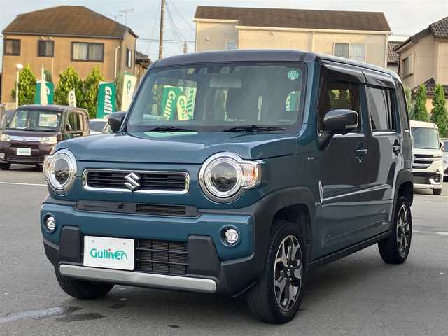 スズキ ハスラー HYBRID X 埼玉県 2020(令2)年 6.3万km デニムブルー ガンメタリック 2トーン ワンオーナー/デュアルカメラブレーキサポート/純正9型メモリーナビ/　・スマートフォン連携/　・全周囲カメラ/　・フルセグTV/　・CD/DVD再生/　・Bluetooth接続/　・USB端子/ビルトインETC/ハイビームアシスト/LEDヘッドライト/LEDフォグ/スマートキー×2/プッシュスタートボタン/前席シートヒーター/クリアランスソナー/レーンアシスト/アイドリングストップ/純正15インチAW/革巻きステアリング/ドアバイザー/保証書/取扱説明書/ナビ取扱説明書/整備記録簿（R3.R4.R5.R6）