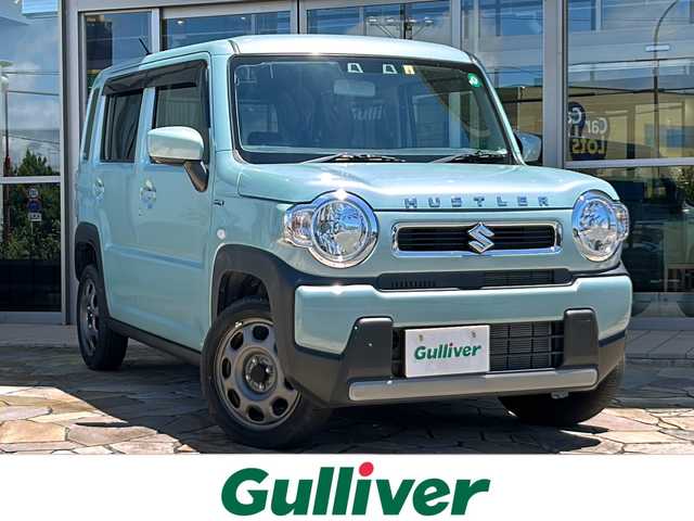 スズキ ハスラー HYBRID G 静岡県 2022(令4)年 1.3万km オフブルーM 安全装備/・デュアルセンサーブレーキサポート/・コーナーセンサー/・レーンキープアシスト/社外ナビ/・CD/DVD/Bluetooth/FM/AM/フルセグTV/主要装備/・シートヒーター　/・コーナーセンサー　/・レーザークルーズコントロール　/・アイドリングストップ　/・レーンキープ　/・ステアリングリモコン　/・スマートキー　/・純正フロアマット　/・プッシュスタート　/・純正アルミホイール