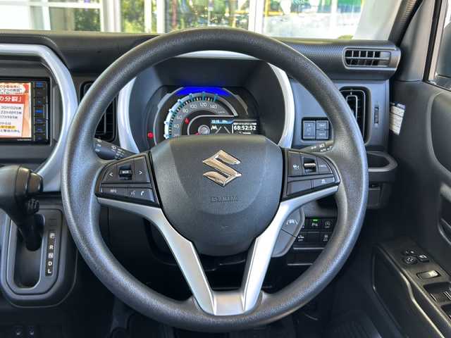 スズキ ハスラー HYBRID G 静岡県 2022(令4)年 1.3万km オフブルーM 安全装備/・デュアルセンサーブレーキサポート/・コーナーセンサー/・レーンキープアシスト/社外ナビ/・CD/DVD/Bluetooth/FM/AM/フルセグTV/主要装備/・シートヒーター　/・コーナーセンサー　/・レーザークルーズコントロール　/・アイドリングストップ　/・レーンキープ　/・ステアリングリモコン　/・スマートキー　/・純正フロアマット　/・プッシュスタート　/・純正アルミホイール