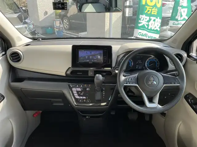 三菱 ｅＫワゴン G 宮城県 2020(令2)年 0.2万km オークブラウンメタリック ケンウッドナビ（AM・FM・BT・TV・CD・DVD）/TVキャンセラー/シートヒーター/社外ドラレコ/コーナーセンサー/純正フロアマット/純正スチールホイール夏タイヤ車載