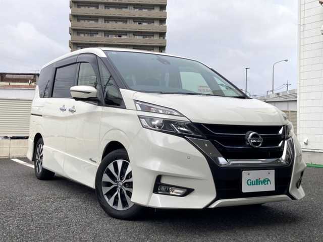 日産 セレナ ハイウェイスター Vセレクション 東京都 2018(平30)年 10.2万km ブリリアントホワイトパール 純正メモリナビ/CD/DVD/BT/BlueRay/フルセグテレビ/バックカメラ/アラウンドビューモニター/ウィンカーミラー/ドアバイザー/クルーズコントロール/ドアバイザー/プッシュスタート/両側パワースライドドア/前後コーナーセンサー/ハンズフリーオートスライドドアプッシュスタート/ETC/LEDヘッドライト