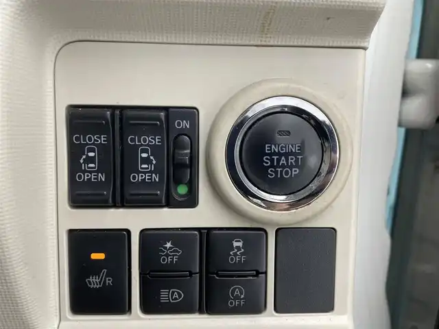 ダイハツ ムーヴ キャンバス G メイクアップ VS SAⅢ 大阪府 2021(令3)年 3.6万km パールホワイトⅢ/ファインミントメタリック 2トーン 社外７インチナビ/Bluetooth/CD/DVD/フルセグ/両側電動スライド/全方位カメラ/LEDヘッドライト/オートライト/オートハイビーム/ドラレコ（前後）/ETC/リアソナー/シートヒーター（D席）/衝突軽減/純正マット/バイザー/プッシュスタート/スマートキー/ステアリングリモコン