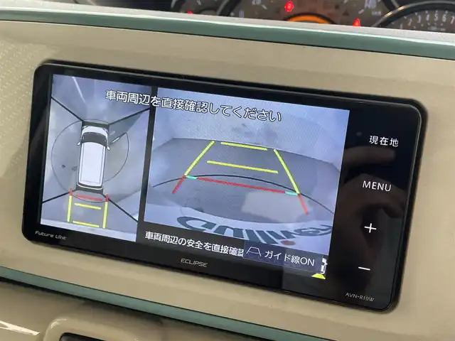 ダイハツ ムーヴ キャンバス G メイクアップ VS SAⅢ 大阪府 2021(令3)年 3.6万km パールホワイトⅢ/ファインミントメタリック 2トーン 社外７インチナビ/Bluetooth/CD/DVD/フルセグ/両側電動スライド/全方位カメラ/LEDヘッドライト/オートライト/オートハイビーム/ドラレコ（前後）/ETC/リアソナー/シートヒーター（D席）/衝突軽減/純正マット/バイザー/プッシュスタート/スマートキー/ステアリングリモコン