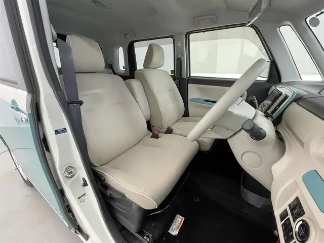 ダイハツ ムーヴ キャンバス G メイクアップ VS SAⅢ 大阪府 2021(令3)年 3.6万km パールホワイトⅢ/ファインミントメタリック 2トーン 社外７インチナビ/Bluetooth/CD/DVD/フルセグ/両側電動スライド/全方位カメラ/LEDヘッドライト/オートライト/オートハイビーム/ドラレコ（前後）/ETC/リアソナー/シートヒーター（D席）/衝突軽減/純正マット/バイザー/プッシュスタート/スマートキー/ステアリングリモコン