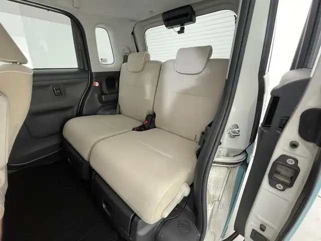 ダイハツ ムーヴ キャンバス G メイクアップ VS SAⅢ 大阪府 2021(令3)年 3.6万km パールホワイトⅢ/ファインミントメタリック 2トーン 社外７インチナビ/Bluetooth/CD/DVD/フルセグ/両側電動スライド/全方位カメラ/LEDヘッドライト/オートライト/オートハイビーム/ドラレコ（前後）/ETC/リアソナー/シートヒーター（D席）/衝突軽減/純正マット/バイザー/プッシュスタート/スマートキー/ステアリングリモコン