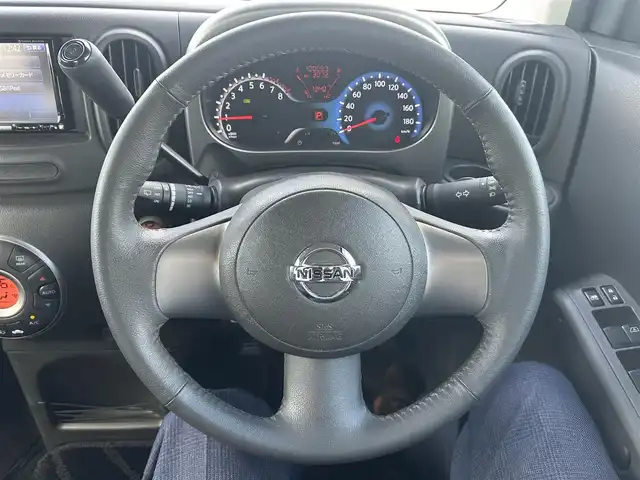 日産 キューブ 15X FOUR インディゴ+プラズマ 岡山県 2011(平23)年 10万km アッシュブルー 登録時走行距離100083km/社外ナビ（Clarion　NX612）/フルセグTV(AM.FM.CD.DVD.TV)/４WD/ETC/盗難防止装置/オートライト/フロアマット/スマートキー/プッシュスタート/ドアバイザー/保証書/取扱説明書