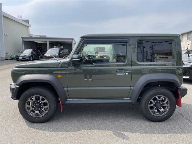 スズキ ジムニー シエラ JC 石川県 2024(令6)年 1.5万km Ｄグリーン 4WD/社外メモリーナビ/フルセグTV/バックカメラ/レーダーブレーキ/純正アルミホイール/スマートキー/プッシュスタート/電動ミラー/クルーズコントロール/マッドフラップ/LEDヘッドライト/ETC