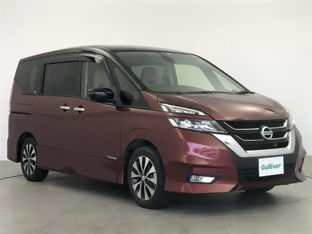 日産 セレナ アンシャンテ 愛知県 2018(平30)年 3万km マルーンレッド 2トーン プロパイロット/純正ナビ/全方位カメラ/両側パワースライドドア/ドライブレコーダー/福祉車両/オートホールド/サンシェード/ドアバイザー/純正フロアマット/純正AW/DVD/ブルーレイ/フルセグTV/USB端子入力あり/シガーソケット