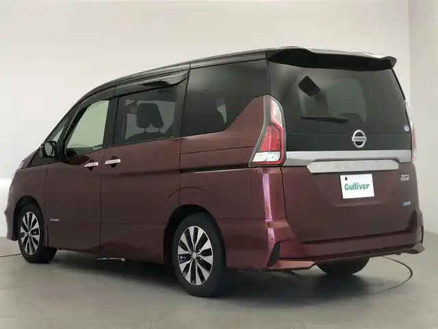 日産 セレナ アンシャンテ 愛知県 2018(平30)年 3万km マルーンレッド 2トーン プロパイロット/純正ナビ/全方位カメラ/両側パワースライドドア/ドライブレコーダー/福祉車両/オートホールド/サンシェード/ドアバイザー/純正フロアマット/純正AW/DVD/ブルーレイ/フルセグTV/USB端子入力あり/シガーソケット