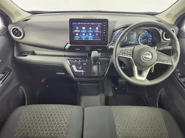 日産 デイズ ハイウェイスターX 愛知県 2024(令6)年 0.6万km ブラック ワンオーナー/衝突被害軽減ブレーキ/純正９型ナビ【MM223D-L】/　（ＢＴ／フルセグＴＶ／ＣＤ／ＵＳＢ）/アラウンドビューモニター/ＥＴＣ/前方ドラレコ/前後コーナーセンサー/プッシュスタート/スマートキー×２/純正１４インチアルミ
