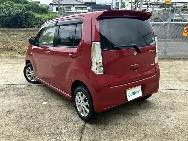スズキ ワゴンＲ スティングレー X 長崎県 2012(平24)年 5.5万km フェニックスレッドパール ワンオーナー/社外メモリナビ/（CD/DVD/BT/フルセグ）/ETC/オートライト/フォグランプ/スマートキー/プッシュスタート/電動格納ミラー/純正14インチAW