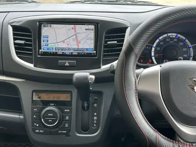 スズキ ワゴンＲ スティングレー X 長崎県 2012(平24)年 5.5万km フェニックスレッドパール ワンオーナー/社外メモリナビ/（CD/DVD/BT/フルセグ）/ETC/オートライト/フォグランプ/スマートキー/プッシュスタート/電動格納ミラー/純正14インチAW