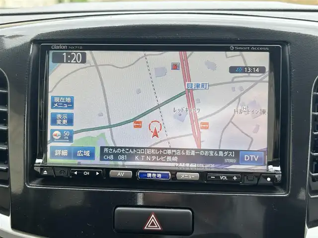 スズキ ワゴンＲ スティングレー X 長崎県 2012(平24)年 5.5万km フェニックスレッドパール ワンオーナー/社外メモリナビ/（CD/DVD/BT/フルセグ）/ETC/オートライト/フォグランプ/スマートキー/プッシュスタート/電動格納ミラー/純正14インチAW