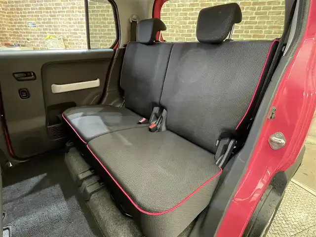 スズキ ハスラー G 岩手県 2015(平27)年 4.2万km キャンディピンクメタリック/ホワイト2トーンルーフ ４WD/レーダーブレーキサポート/横滑り防止装置/アイドリングストップ/ヒルディセントコントロール/グリップコントロール/シートヒーター/ヘッドライトレベライザー/CDオーディオ/オートエアコン/ベンチシート/助手席アンダーボックス/純正フロアマット/社外14インチアルミホイール/フォグランプ/ドアバイザー